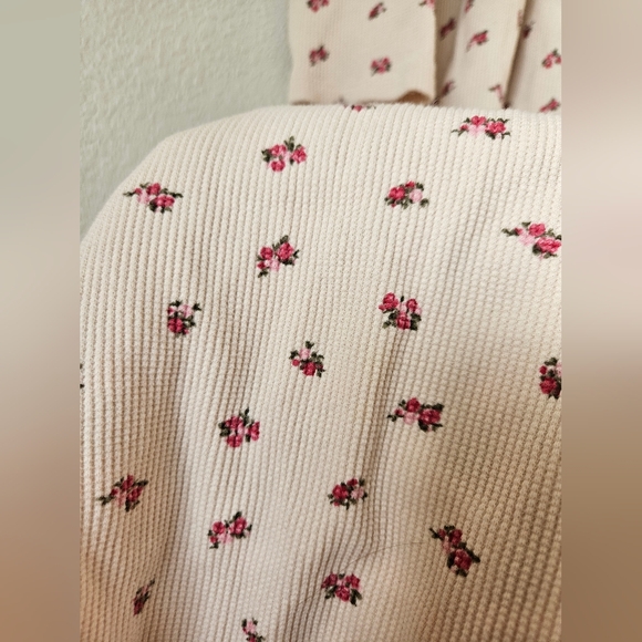 Hatch the waffle knit printed nursing dress, 2 ( medium ) - Picture 6 of 9